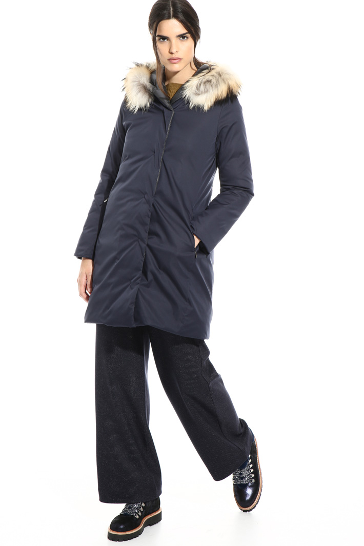 Smooth and quilted puffer coat Intrend Smooth and quilted puffer coat Intrend