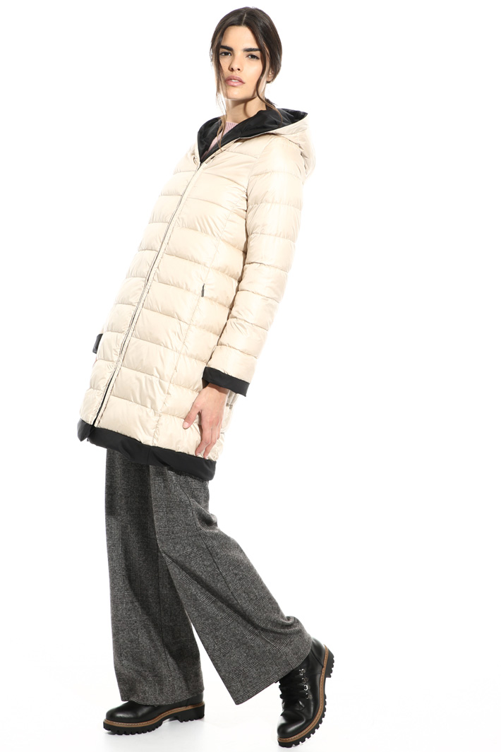 Smooth and quilted puffer coat Intrend Smooth and quilted puffer coat Intrend