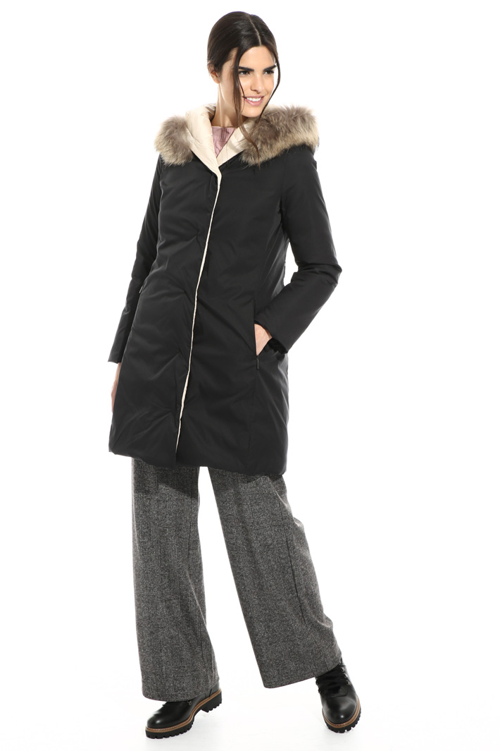 Smooth and quilted puffer coat Intrend Smooth and quilted puffer coat Intrend
