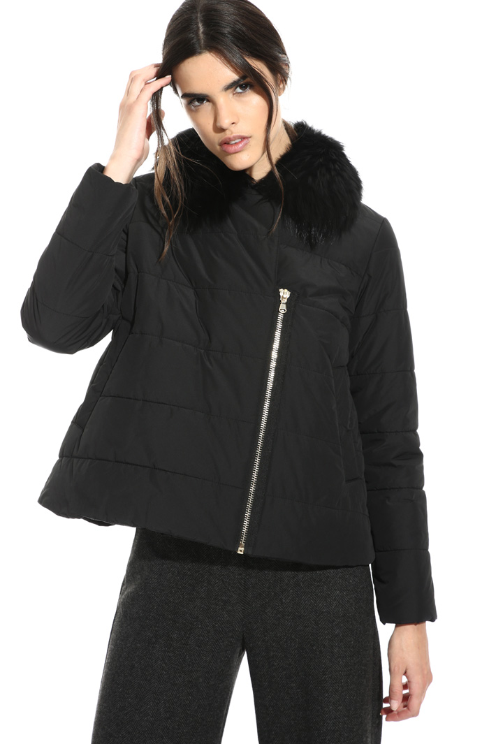 Fur collar bomber jacket Intrend Fur collar bomber jacket Intrend
