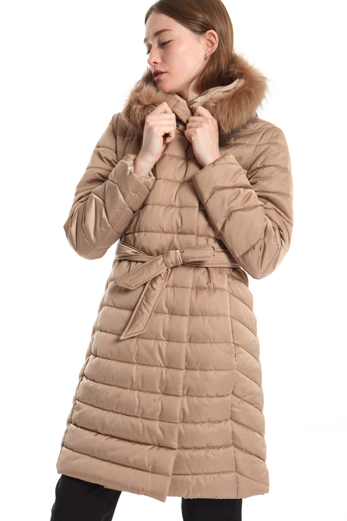 Fur-trimmed puffer coat Intrend Fur-trimmed puffer coat Intrend