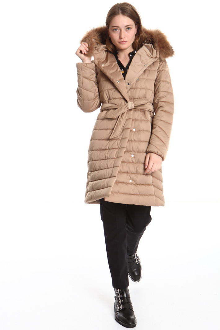Fur-trimmed puffer coat Intrend Fur-trimmed puffer coat Intrend