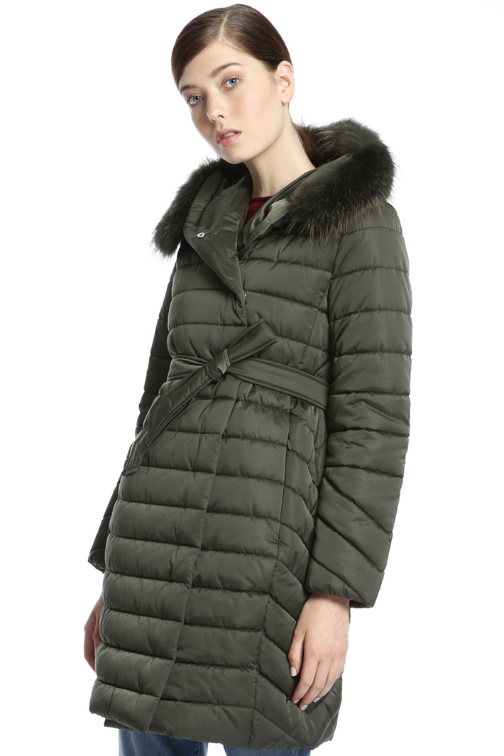 Fur-trimmed puffer coat Intrend Fur-trimmed puffer coat Intrend