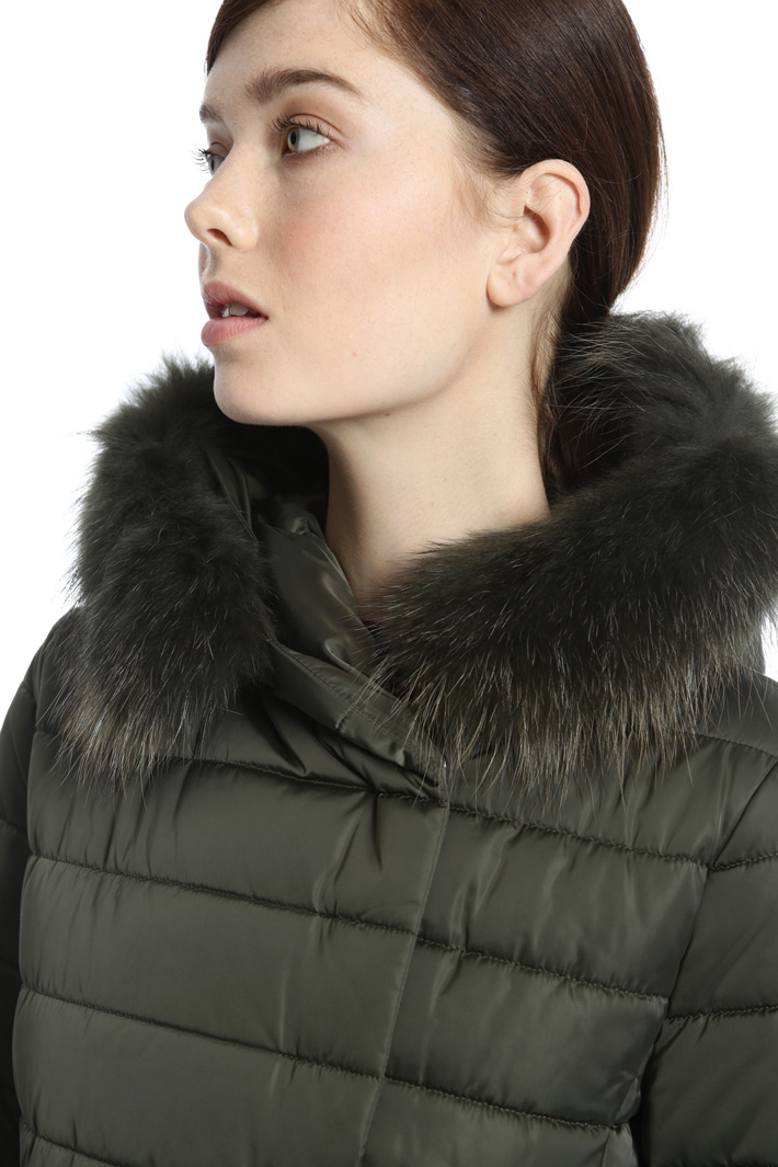 Fur-trimmed puffer coat Intrend Fur-trimmed puffer coat Intrend