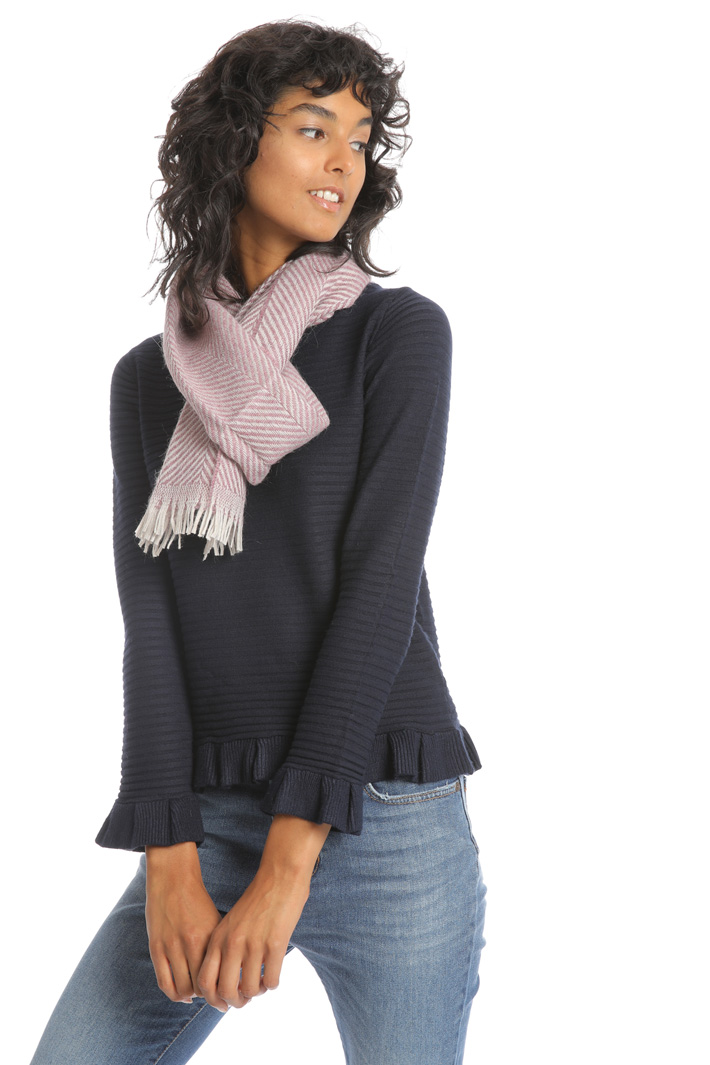 Chevron wool scarf Intrend Chevron wool scarf Intrend