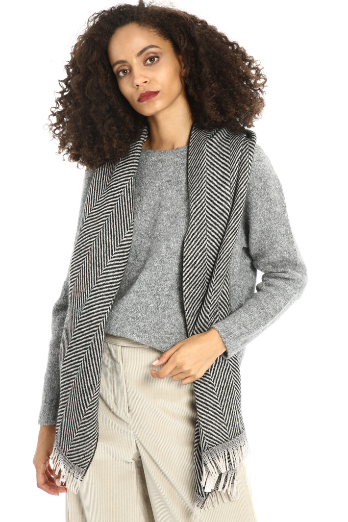 Chevron wool scarf Intrend Chevron wool scarf Intrend