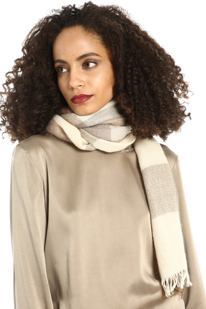 Cotton and mohair scarf Intrend Cotton and mohair scarf Intrend