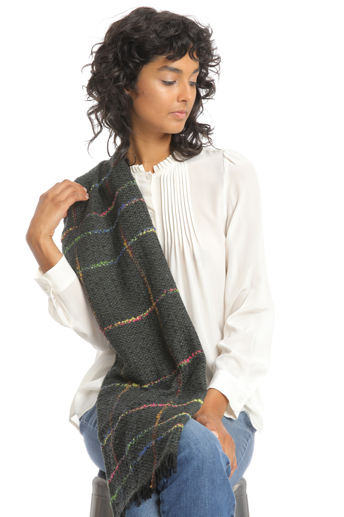 Wool and alpaca scarf Intrend Wool and alpaca scarf Intrend