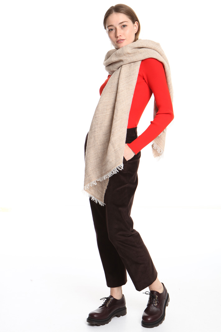 Wool blend scarf Intrend Wool blend scarf Intrend