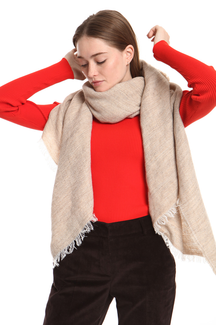 Wool blend scarf Intrend Wool blend scarf Intrend