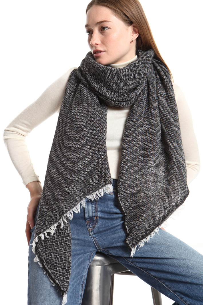 Wool blend scarf Intrend Wool blend scarf Intrend