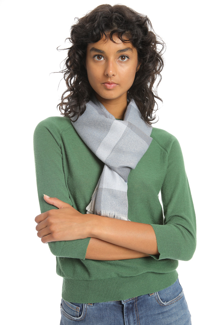 Checked wool scarf Intrend Checked wool scarf Intrend