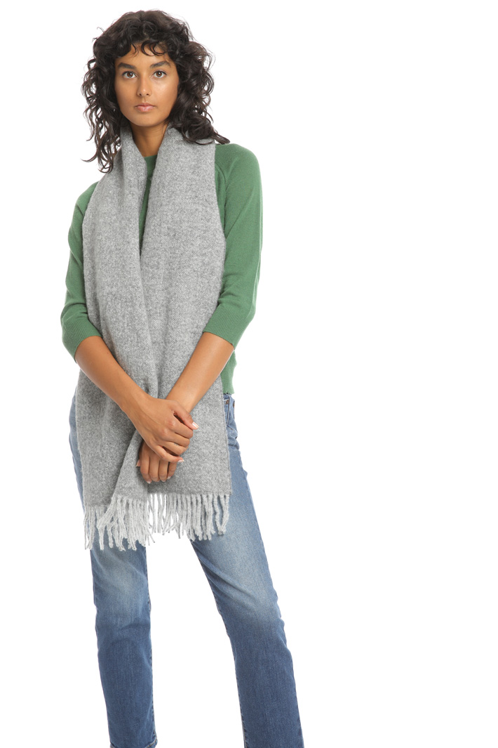 Bouclé wool scarf Intrend Bouclé wool scarf Intrend