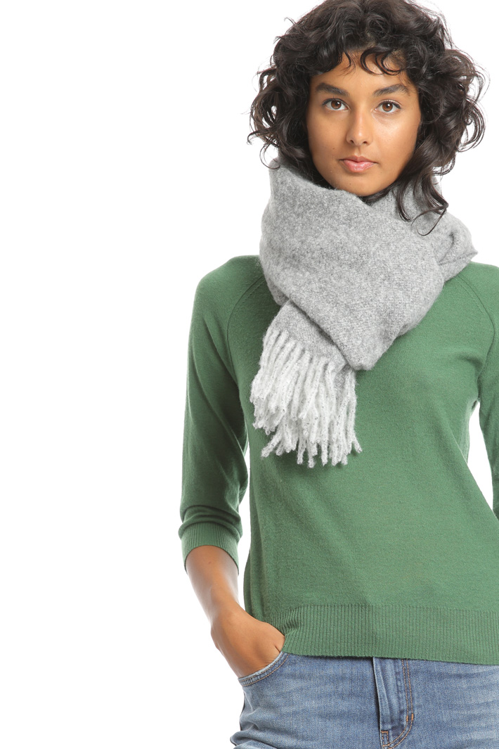 Bouclé wool scarf Intrend Bouclé wool scarf Intrend