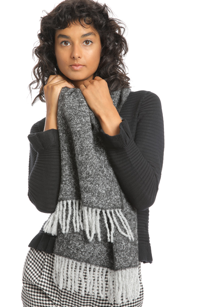 Bouclé wool scarf Intrend Bouclé wool scarf Intrend