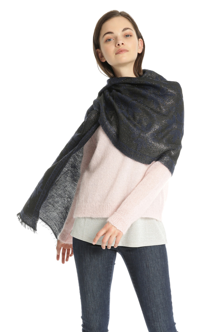Lurex jacquard scarf Intrend Lurex jacquard scarf Intrend