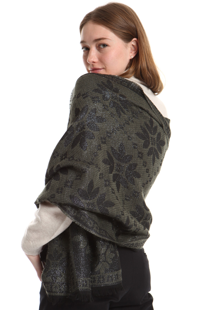 Lurex jacquard scarf Intrend Lurex jacquard scarf Intrend
