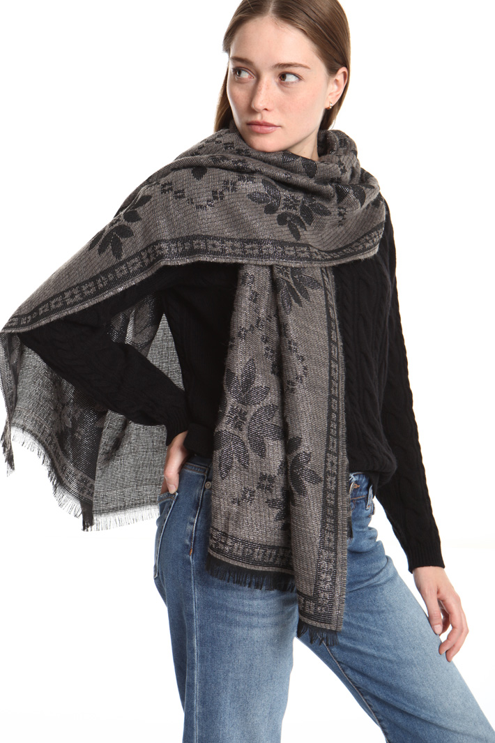 Lurex jacquard scarf Intrend Lurex jacquard scarf Intrend