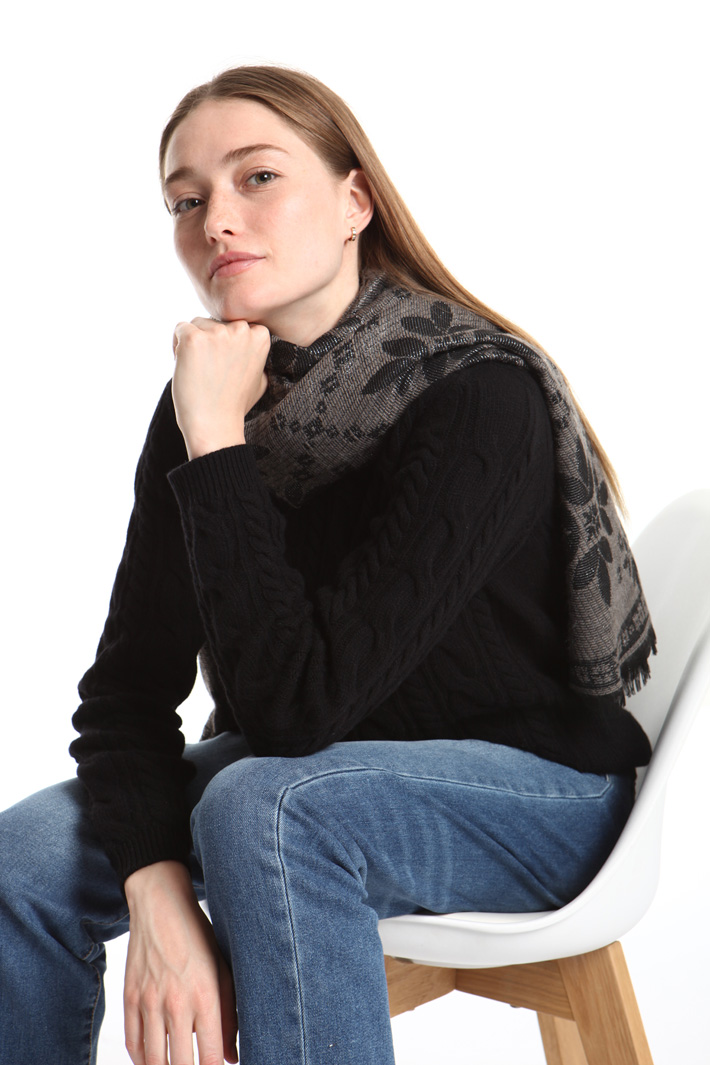 Lurex jacquard scarf Intrend Lurex jacquard scarf Intrend