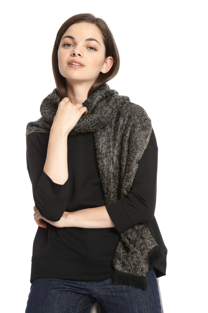 Lurex jacquard scarf Intrend Lurex jacquard scarf Intrend