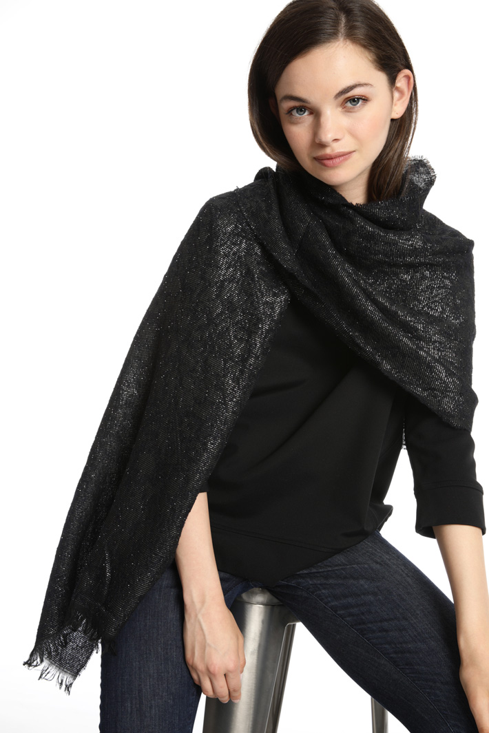 Lurex jacquard scarf Intrend Lurex jacquard scarf Intrend