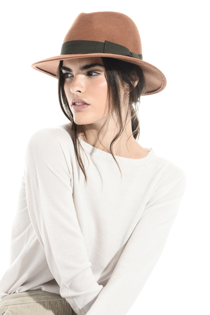 Felted cotton hat Intrend Felted cotton hat Intrend
