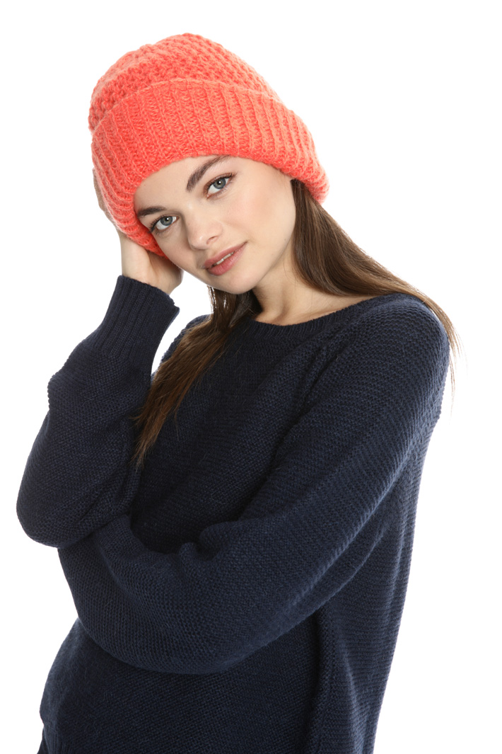 Mohair blend knit hat Intrend Mohair blend knit hat Intrend