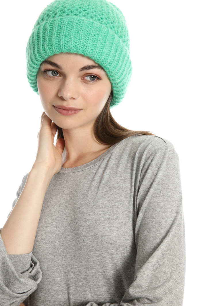 Mohair blend knit hat Intrend Mohair blend knit hat Intrend
