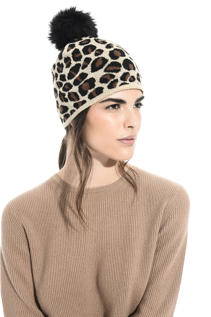 Pompon beanie hat Intrend Pompon beanie hat Intrend
