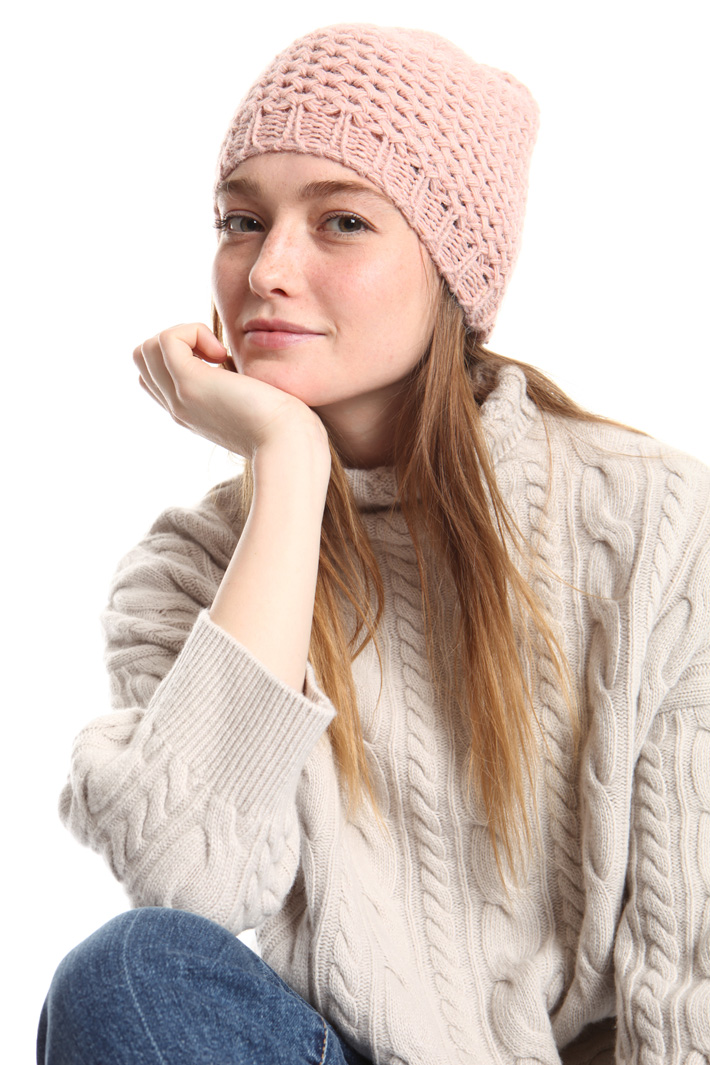 Lurex knit beanie hat Intrend Lurex knit beanie hat Intrend