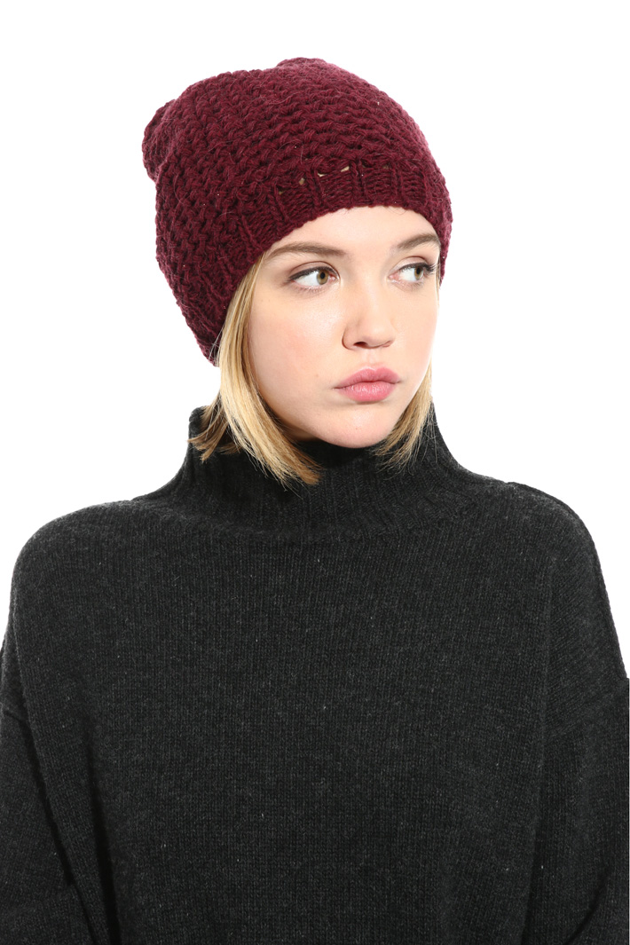 Lurex knit beanie hat Intrend Lurex knit beanie hat Intrend