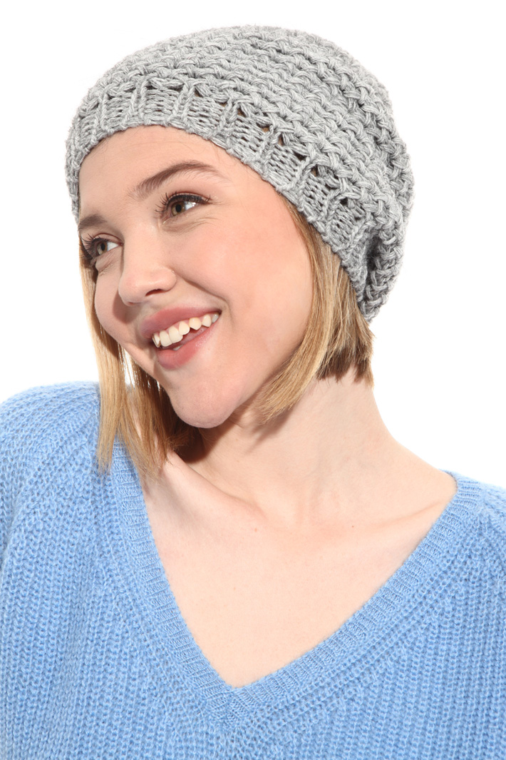 Lurex knit beanie hat Intrend Lurex knit beanie hat Intrend