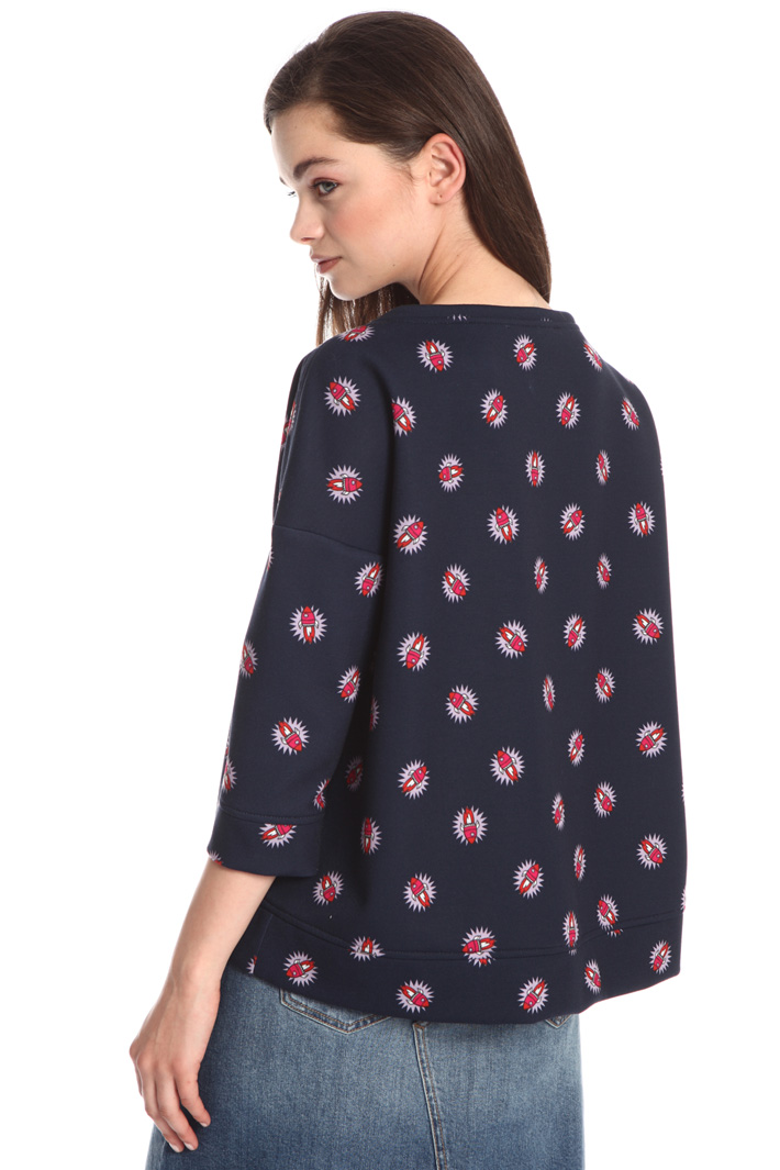 Flared jersey sweatshirt Intrend Flared jersey sweatshirt Intrend