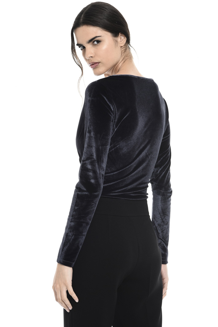 Velvet bodysuit top Intrend Velvet bodysuit top Intrend