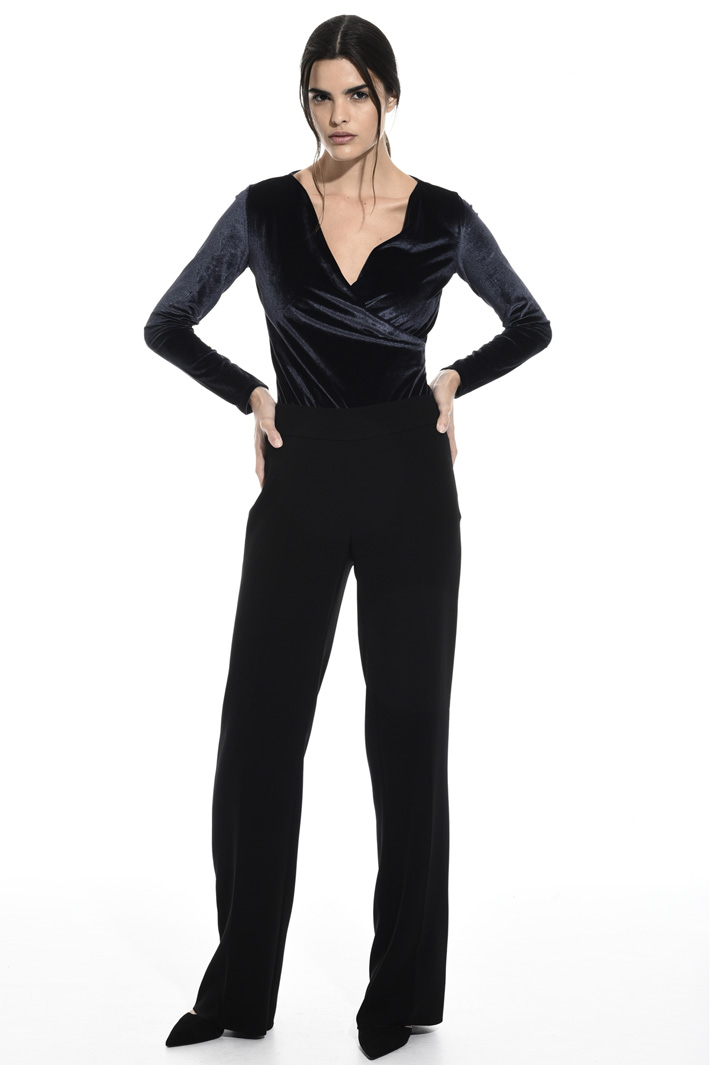 Velvet bodysuit top Intrend Velvet bodysuit top Intrend