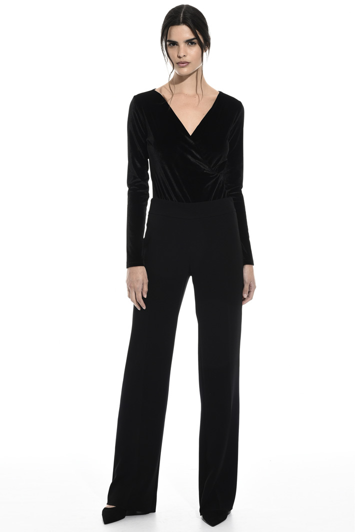 Velvet bodysuit top Intrend Velvet bodysuit top Intrend