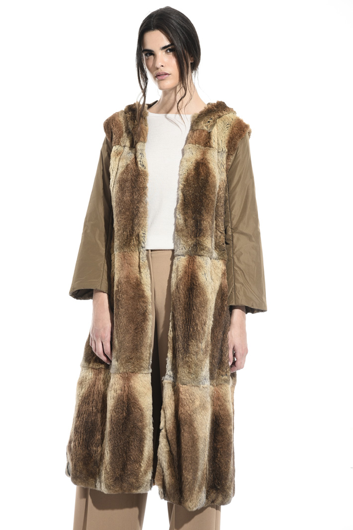 Fur lined parka coat Intrend Fur lined parka coat Intrend