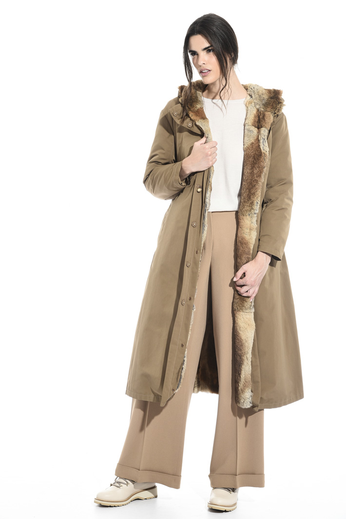 Fur lined parka coat Intrend Fur lined parka coat Intrend