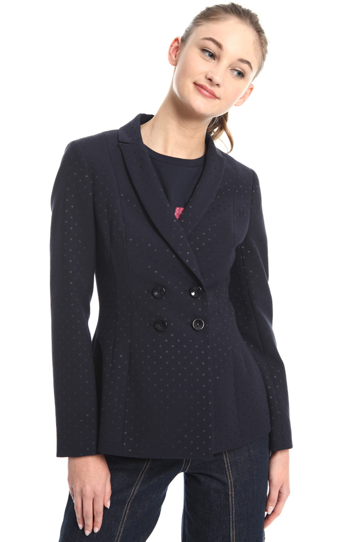 Jacquard cotton blazer Intrend Jacquard cotton blazer Intrend