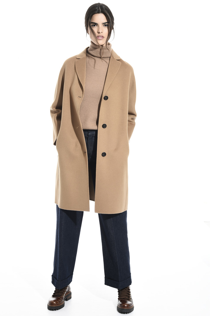 Kimono sleeve pure wool coat Intrend Kimono sleeve pure wool coat Intrend