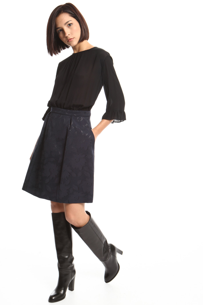 Flared jacquard skirt Intrend Flared jacquard skirt Intrend