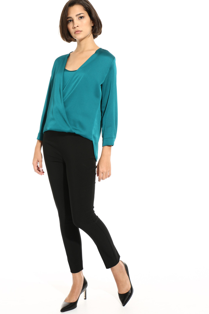 Blouse in hammered satin Intrend Blouse in hammered satin Intrend