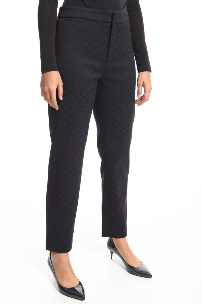 Stretch jacquard trousers Intrend Stretch jacquard trousers Intrend