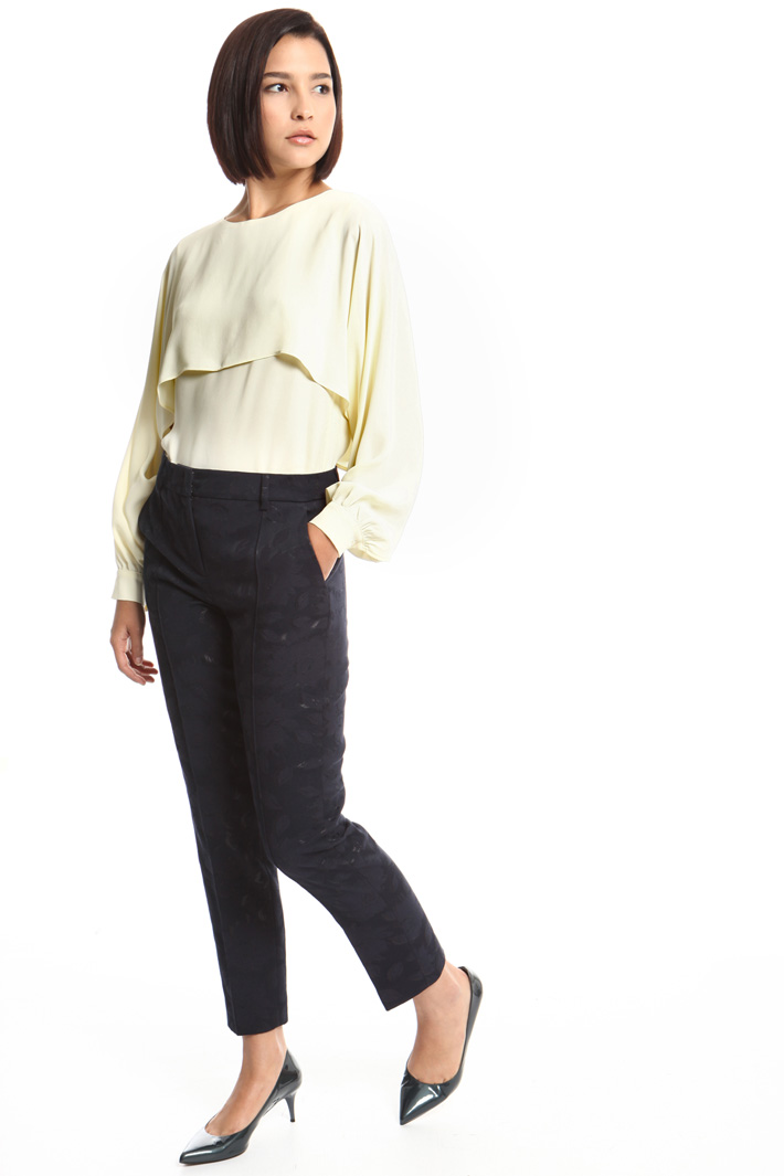 Long jacquard trousers Intrend Long jacquard trousers Intrend