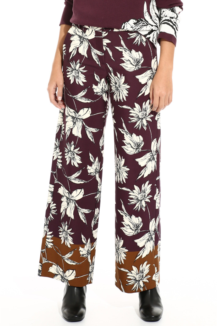 Printed cady trousers Intrend Printed cady trousers Intrend