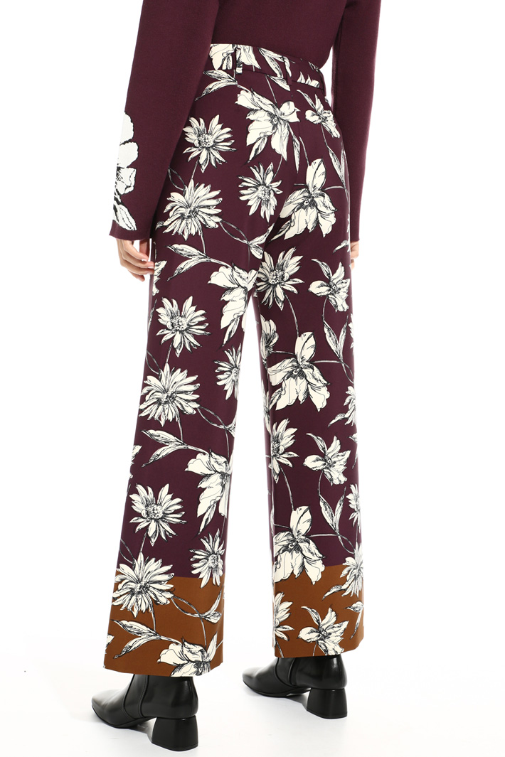 Printed cady trousers Intrend Printed cady trousers Intrend