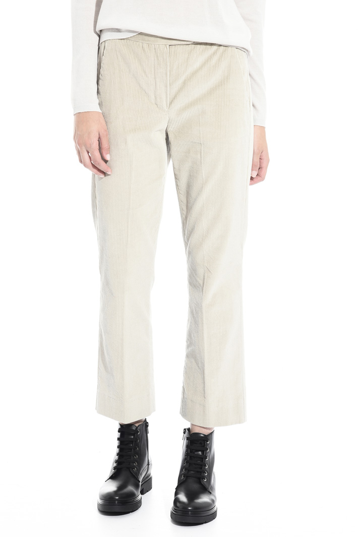 Regular fit velvet trousers Intrend Regular fit velvet trousers Intrend