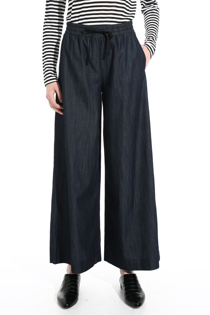 Wide leg denim trousers Intrend Wide leg denim trousers Intrend