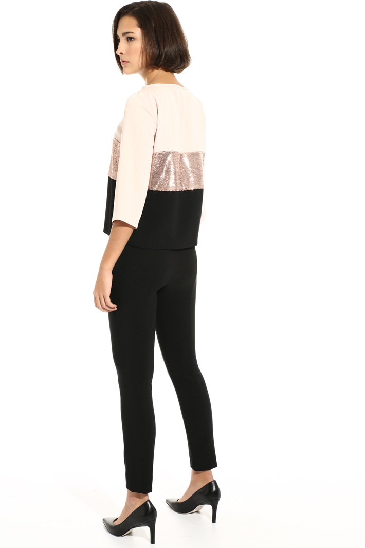 Tunic with sequin inserts Intrend Tunic with sequin inserts Intrend