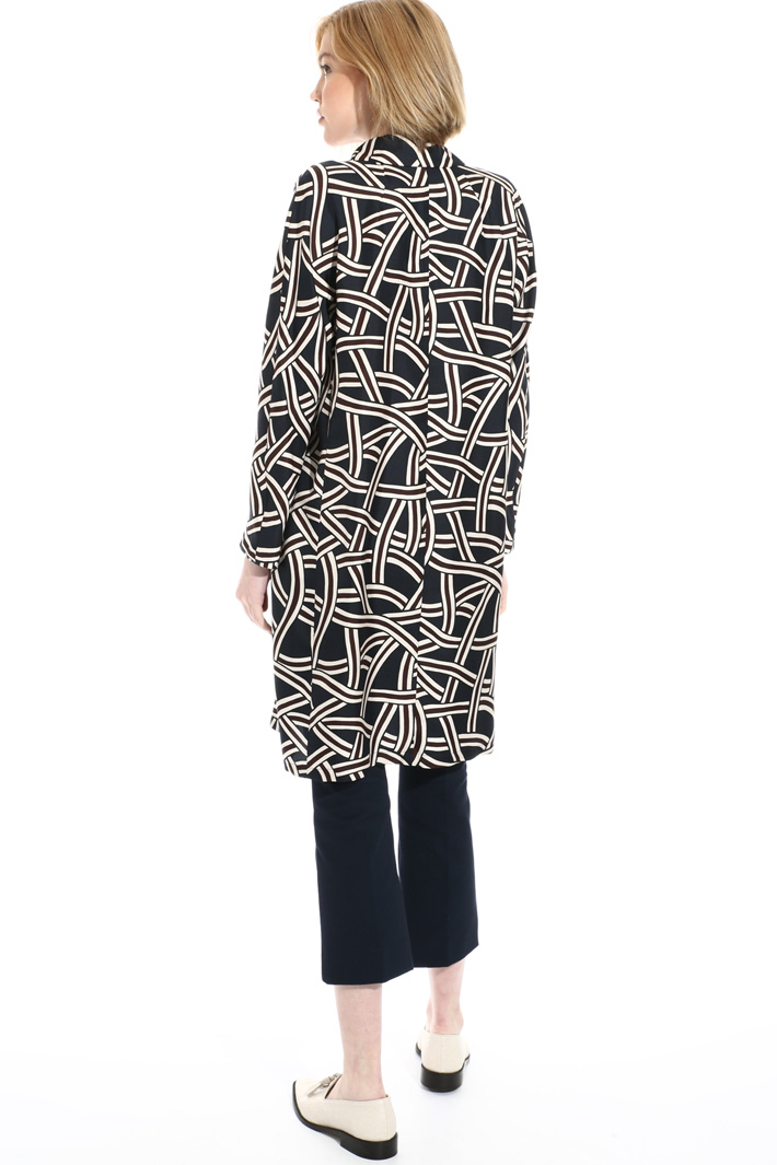 Silk chemisier duster coat Intrend Silk chemisier duster coat Intrend